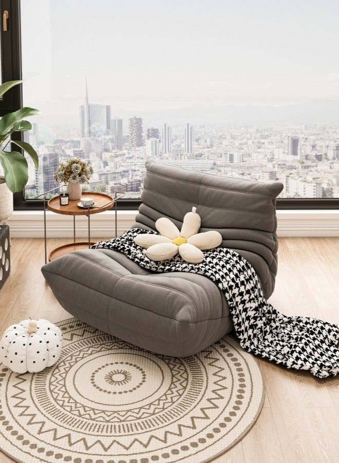 الأمويلات كرسي أريكة فردي، أريكة أرضية، كرسي أريكة كسول من الألياف الدقيقة لغرفة المعيشة، كرسي استرخاء كرسي مميز، كرسي فردي عالي المرونة مملوء بإسفنج لغرفة النوم والمكتب وغرفة الانتظار - Image 3