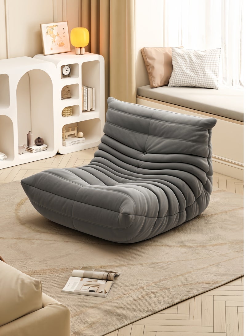 Amoyls Single Sofa Chair, Floor Sofa Couch, Microfiber Lazy Sofa Chair for Living Room Accent Chair, High Resilient Foam-Filled Accent Single Chair for Bedroom,Office,Waiting Room - Image 1