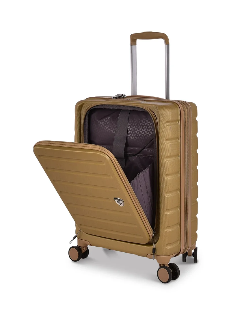 MAGELLAN Magellan ABS Luggage, Carry On Cabin Size, Hard Trolley Travel Bag with Front Open Pockets for Laptop, USB Type C Ports, TSA Lock and 4 Double Spinner Wheels, 20 Inch, CTH0043S-20