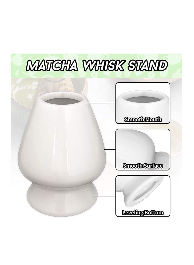 Y&D Japanese Tea Set, Traditional Matcha Tool Ceremony Accessories, Blender, Spoon (3 Piece White) - Image 2