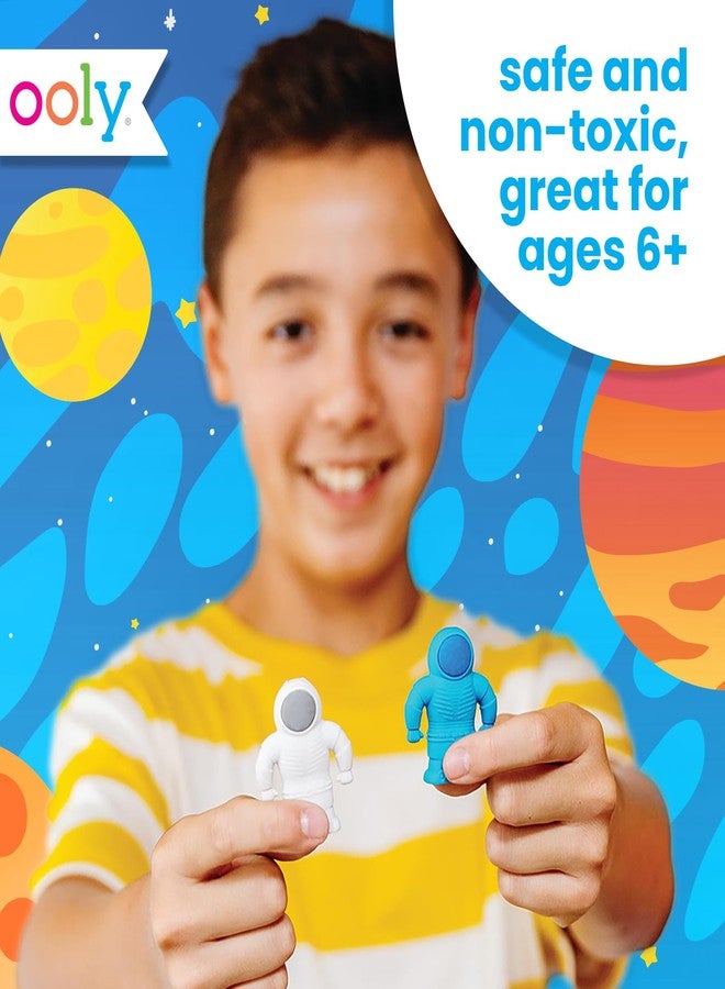 أولي ممحاة رواد فضاء - مجموعة من 3 قطع | ممحاة بأشكال مختلفة للمدرسة - Image 4