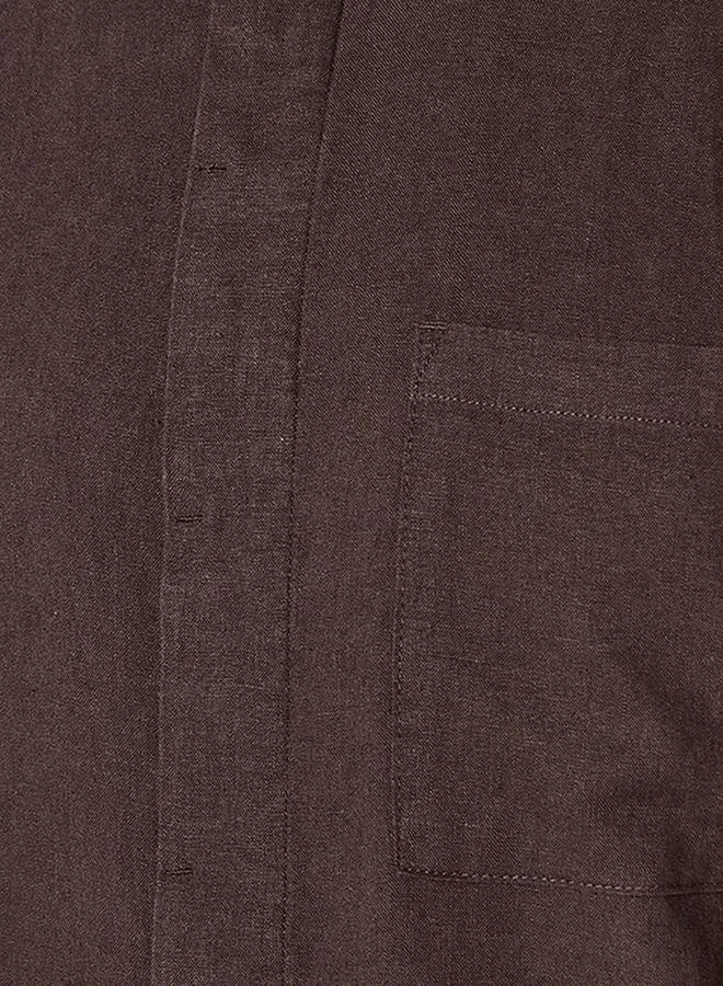 Splash FAV Men Regular Fit Collared Linen Blend Shirt