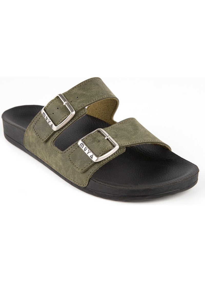 MUYA Orthopedix Nova Anatomical Four Seasons Double Buckled Men's Slippers 31410  - Image 1