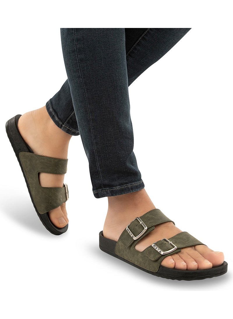 MUYA Orthopedix Nova Anatomical Four Seasons Double Buckled Men's Slippers 31410  - Image 3