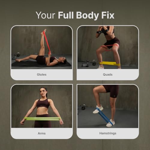 CULT Mini Resistance Loop Bands for Exercise (Pack of 5) – 2 to 20kg Booty Bands for Workout, Yoga, Pilates, Strength Training & Home Fitness – Non-Slip, Skin-Friendly, Portable Bands for Men & Women - Image 5