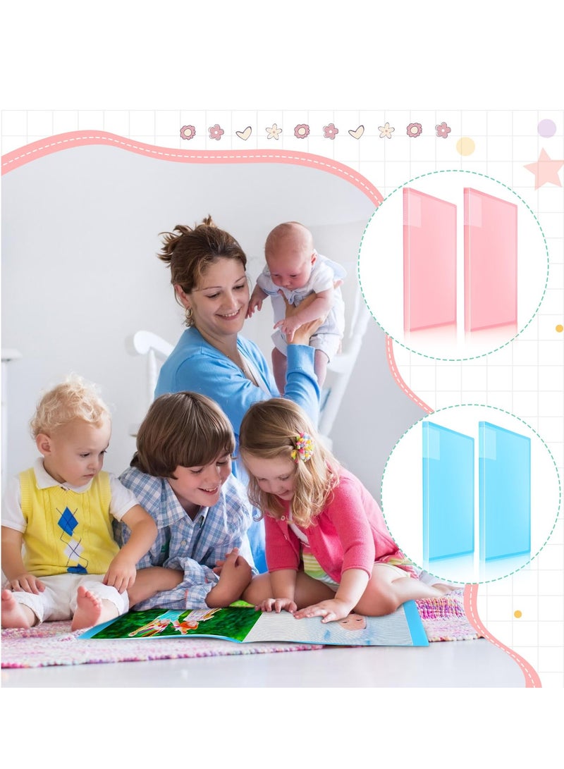 SOLARAE 4 Pack A3 Diamond Painting Storage Book, 60 Pages Portfolio Folder for Artwork with Sleeves Protector, Artwork 16.5 x 11.9 Inches (Blue, Pink) - Image 5