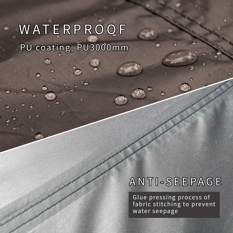 Unigear Hexagon Hammock Rain Fly,15x14FT/12x10FT Multifunctional Waterproof Camping Tarp,Lightweight and Compact Tent Tarp for Backpacking, Hiking, Traveling (Brown, 15 x 14 ft) - Image 2