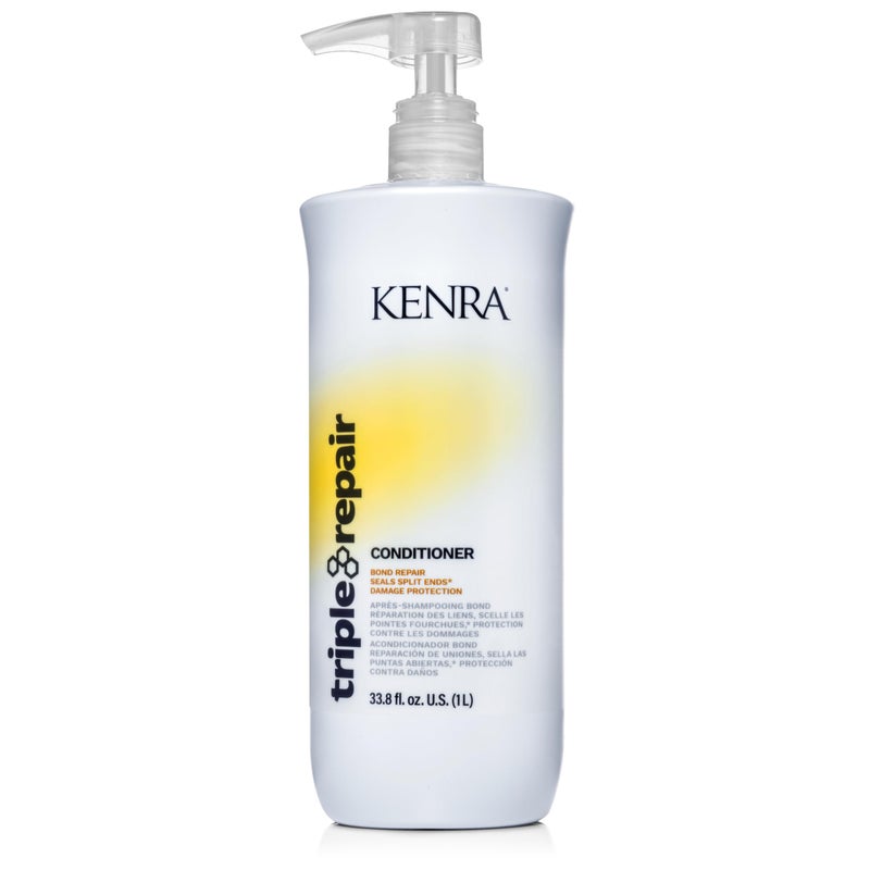 Kenra Professional Triple Repair Conditioner | Targets & Repairs Weak or Broken Bonds | Split Ends | Damaged Hair | Bond Builder | Sulfate-Free | 33.8 fl. oz. - Image 1