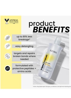 Kenra Kenra Triple Repair Conditioner | Targets & Repairs Weak or Broken Bonds | Split Ends | Damaged Hair | Bond Builder | Sulfate-Free  - Image 2