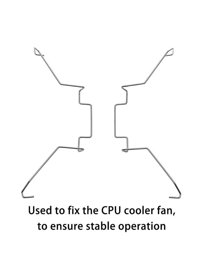 DGHAOP 4pcs Computer Mainboard CPU Radiator Fan Fixing Clip Computer Cooling Accessories, 12CM Wire Buckle Upper Hook Type - Image 3