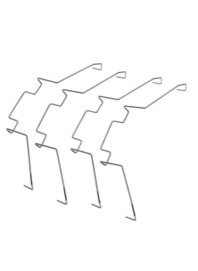 DGHAOP 4pcs Computer Mainboard CPU Radiator Fan Fixing Clip Computer Cooling Accessories, 12CM Wire Buckle Upper Hook Type - Image 1