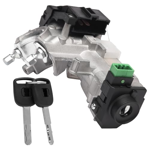 AA Ignition Ignition Switch Lock Cylinder Assembly Replacement by AA Ignition with Chip ID48 Keys - Compatible with 2003-2005 Honda Accord, 2005 CR-V & 2005-2008 Odyssey - Replaces 35100-SDA-A71, 06350-SAA-G30 - Image 1