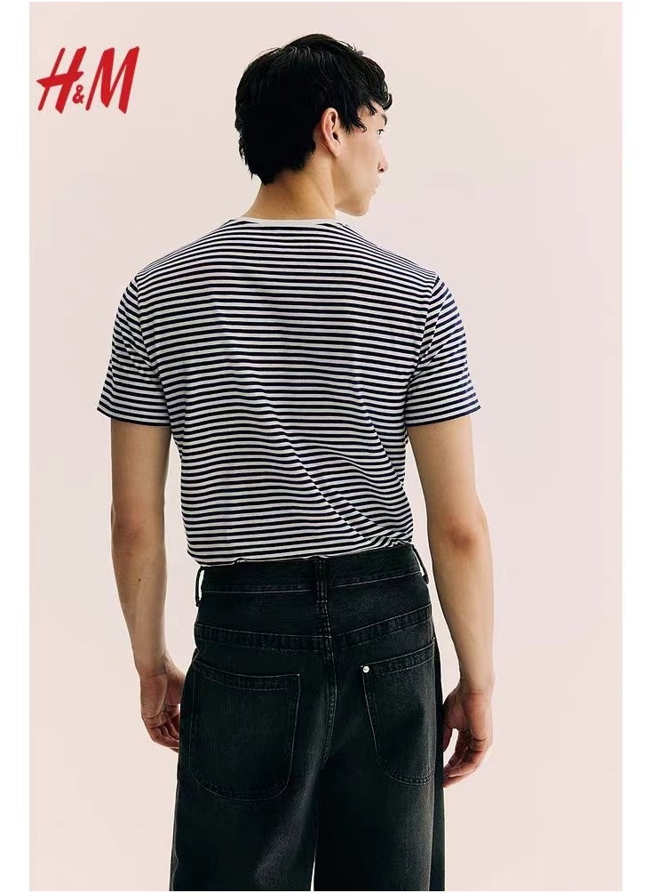 H and M - New HM Casual Loose Cotton Short Sleeved Shirt - Image 1