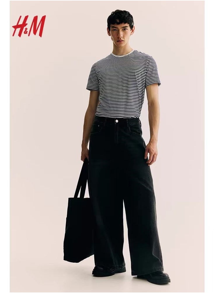 H and M - New HM Casual Loose Cotton Short Sleeved Shirt - Image 1