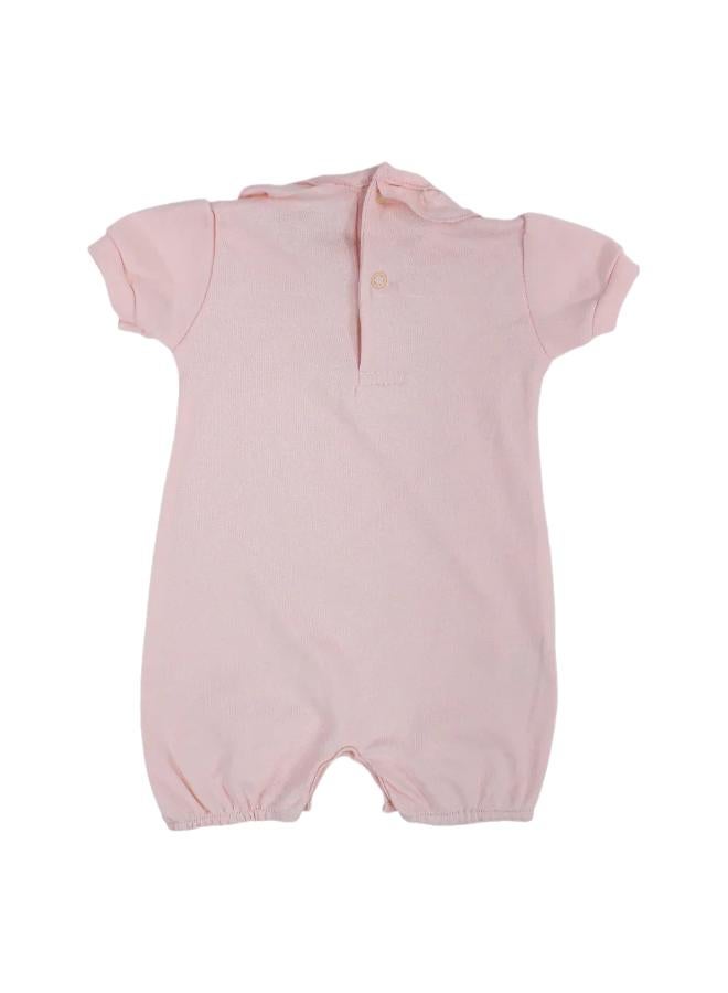 Berceau Baby Girls Cotton Romper – Ocean Flower Design - Image 2