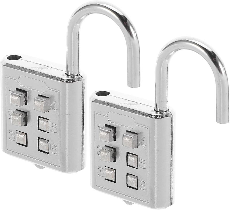 Carefully selected material Outanaya 2pcs Keyless Tactile Combination Padlocks, 6-Key Zinc Alloy Button Code Locks for Travel Luggage, Locker, Toolbox, Portable Outdoor Security Cross-material combo compatible Multi-demand satisfied design Minimal design Any KSA address orderable Domestic distribution ready Repeated assemble detach compatible Globally engineered build Tiered cost purchase alternatives General purpose premium build Daily repeated use trusted quality Big & small space compatible Modern look Flexible anti-break Affordable fast purchase options All climate suitability Good ventilation Certified stocked merchandise Easy assemble Trusted all-purpose quality Flat working surface Ventilated design Practical build Compact trendy practical build Easy transit optimized build - Image 1