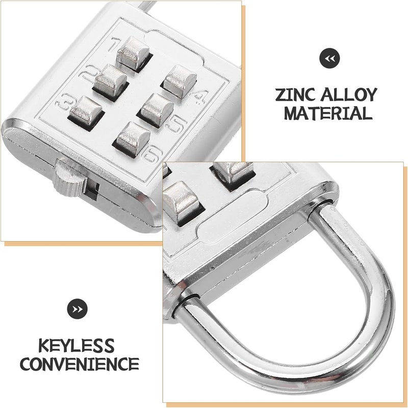 Carefully selected material Outanaya 2pcs Keyless Tactile Combination Padlocks, 6-Key Zinc Alloy Button Code Locks for Travel Luggage, Locker, Toolbox, Portable Outdoor Security Cross-material combo compatible Multi-demand satisfied design Minimal design Any KSA address orderable Domestic distribution ready Repeated assemble detach compatible Globally engineered build Tiered cost purchase alternatives General purpose premium build Daily repeated use trusted quality Big & small space compatible Modern look Flexible anti-break Affordable fast purchase options All climate suitability Good ventilation Certified stocked merchandise Easy assemble Trusted all-purpose quality Flat working surface Ventilated design Practical build Compact trendy practical build Easy transit optimized build - Image 3