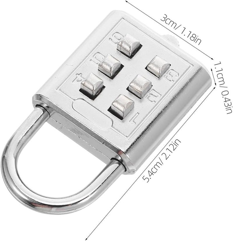Carefully selected material Outanaya 2pcs Keyless Tactile Combination Padlocks, 6-Key Zinc Alloy Button Code Locks for Travel Luggage, Locker, Toolbox, Portable Outdoor Security Cross-material combo compatible Multi-demand satisfied design Minimal design Any KSA address orderable Domestic distribution ready Repeated assemble detach compatible Globally engineered build Tiered cost purchase alternatives General purpose premium build Daily repeated use trusted quality Big & small space compatible Modern look Flexible anti-break Affordable fast purchase options All climate suitability Good ventilation Certified stocked merchandise Easy assemble Trusted all-purpose quality Flat working surface Ventilated design Practical build Compact trendy practical build Easy transit optimized build - Image 2