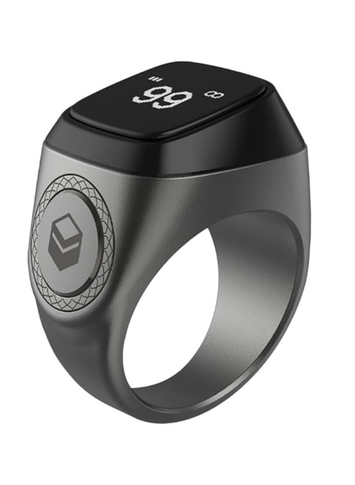 iQIBLA Smart Tasbih Zikr lite Ring, Muslim Prayer, Prayer timing reminder, OLED display Tasbih Counter, Smart Ring, Waterproof-22mm - Image 1