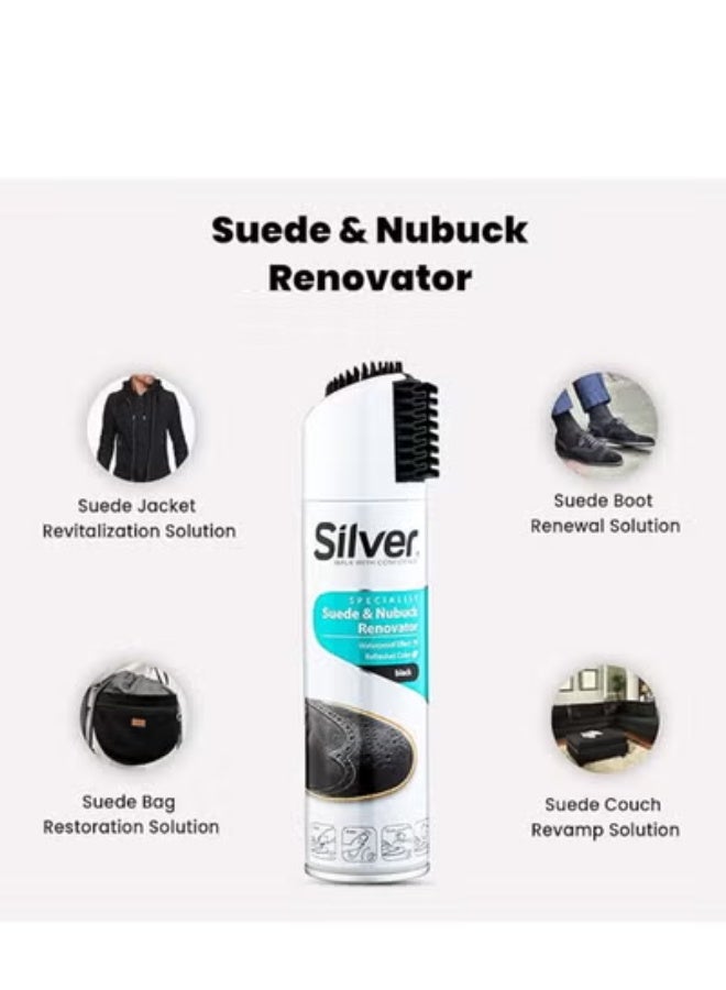 Silver Suede & Nubuck Renovator Refreshes Color Neutral 200ml - Image 3