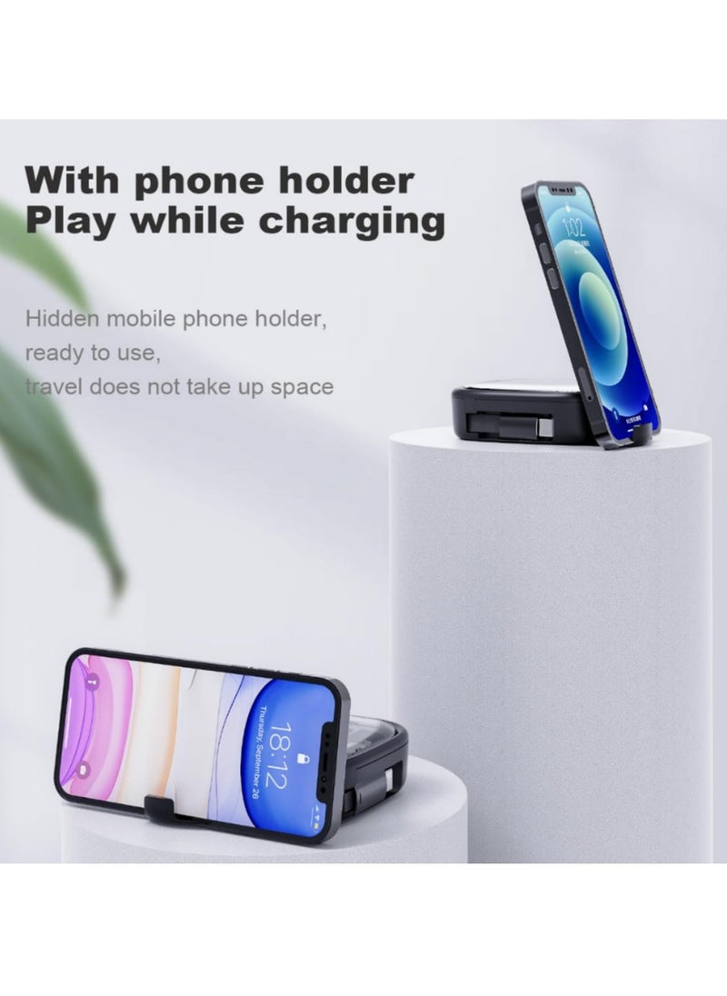 3in1 Multi Charging Cable, Retractable Multiple Charger Cable 3ft, USB C to USB Adapter OTG Kit with Type C/Micro/iOS, Data Transfer Contains Card Slot for Traveling, Use as Phone Holder  - Image 5