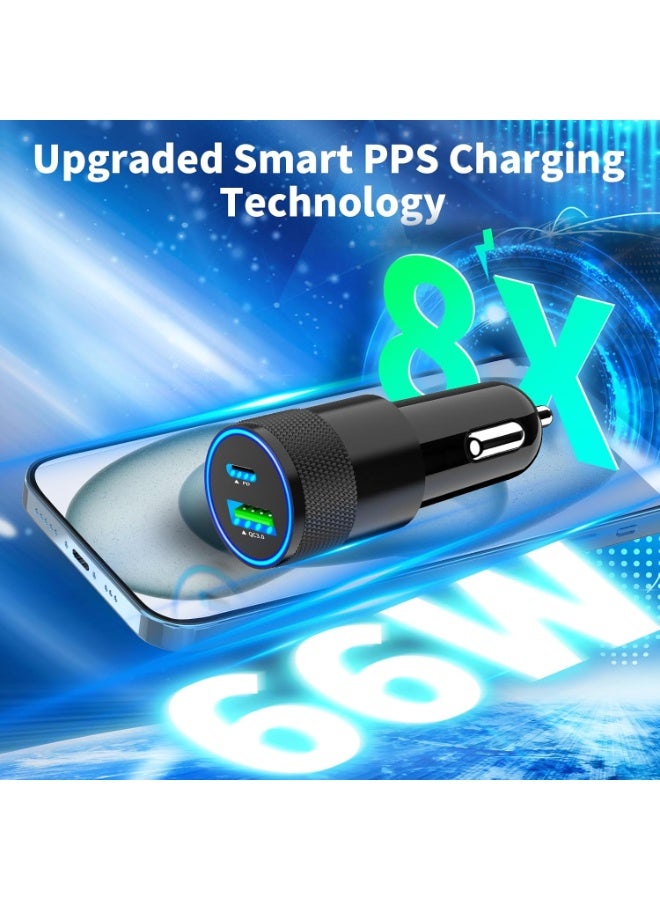 general iPhone Car Charger,USB C Fast Car Charger[Apple MFi Certified] Apple Car Charging 38W Dual Port Car Charger Lighter Adapter 2x3ft PD&QC 3.0 Lightning Cable for iPhone 14/13/12 Pro/11 - Image 2