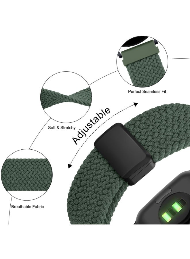 ChicVibe Nylon Straps for Samsung Galaxy Watch 7/6/5/4 Band 40/44mm, Galaxy Watch 6 Classic Bands 43mm 47mm, 20mm Elastic Adjustable Stretchy Braided Bands for for Samsung Watch 7/6/5/4 - Image 2