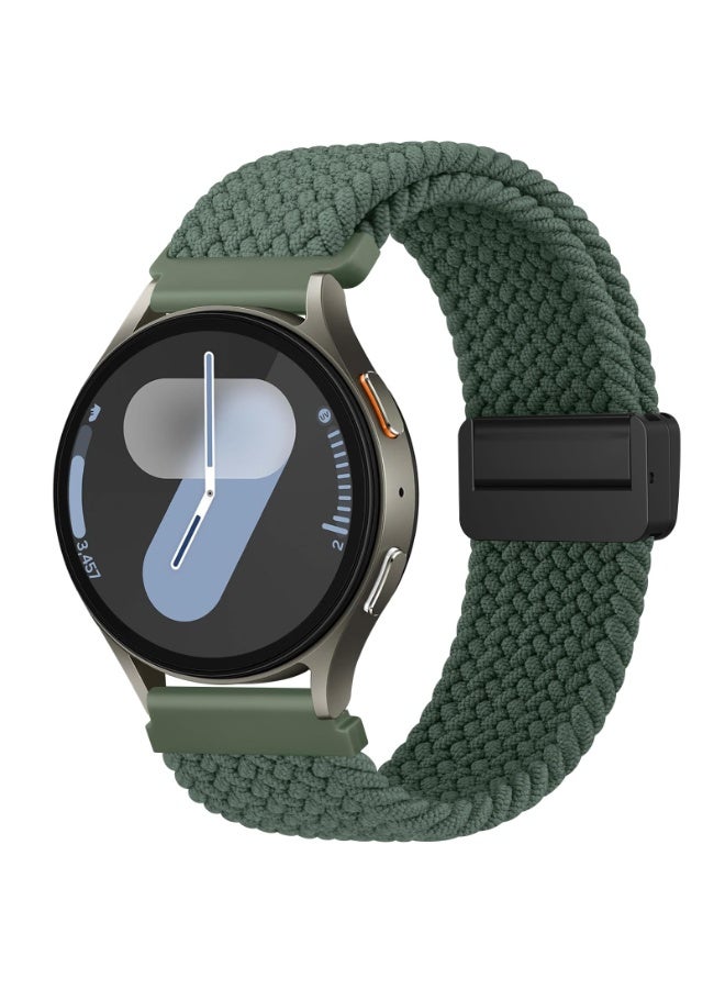 ChicVibe Nylon Straps for Samsung Galaxy Watch 7/6/5/4 Band 40/44mm, Galaxy Watch 6 Classic Bands 43mm 47mm, 20mm Elastic Adjustable Stretchy Braided Bands for for Samsung Watch 7/6/5/4 - Image 1