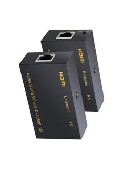 XLT HDMI Ethernet Extender to RJ45 1080P, Connect Over by Cat6 Cat7 Cable - 60m  - Image 1