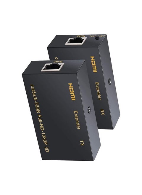 HDMI Ethernet Extender to RJ45 1080P, Connect Over by Cat6 Cat7 Cable - 60m
