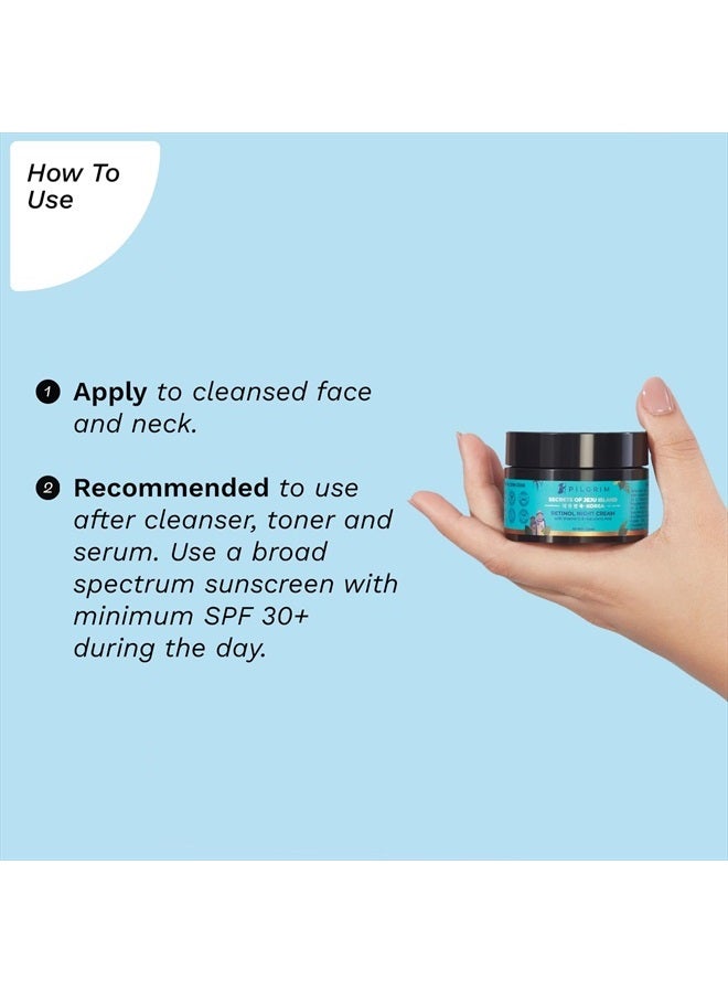 PILGRIM Korean Retinol Night Cream | Enriched with Vitamin C & Hyaluronic Acid | Anti Aging Face Cream | Fights Wrinkle & Dark Circles | for Refreshing Radiant Skin | 1.76 Oz/50gm - Image 4