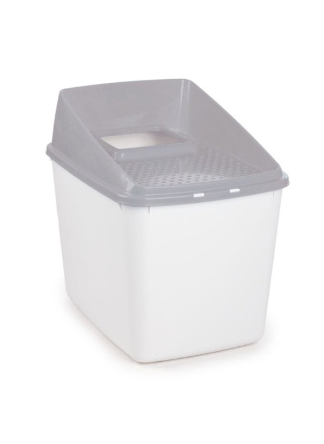 all for paws No Mess litter Box Grey  - Image 1