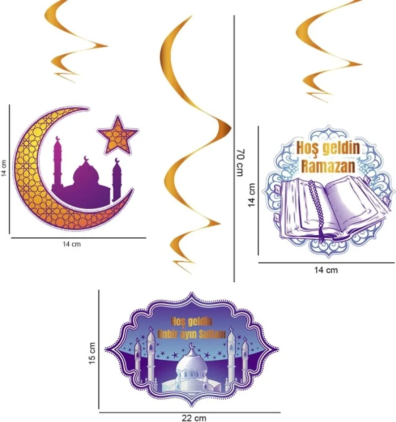 Masho Trend Welcome Sultan of the Month 11 Banner Calligraphy Banner + Fairy LED - Calligraphy Welcome Ramadan