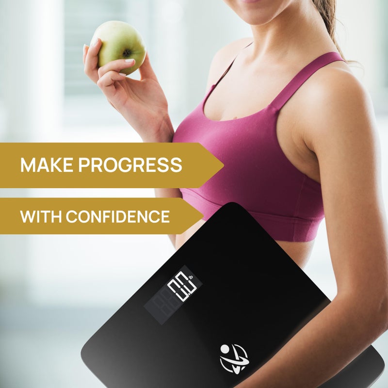 INEVIFIT ميزان حمام INEVIFIT، ميزان رقمي دقيق للغاية، يقيس الوزن حتى 400 رطل. - Image 3