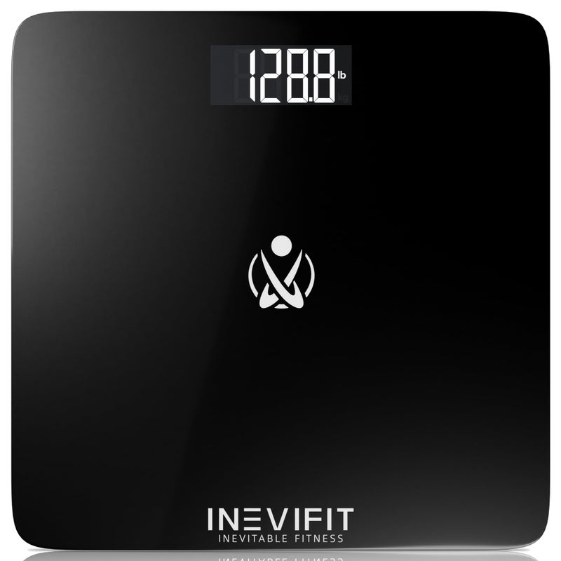 INEVIFIT ميزان حمام INEVIFIT، ميزان رقمي دقيق للغاية، يقيس الوزن حتى 400 رطل. - Image 1