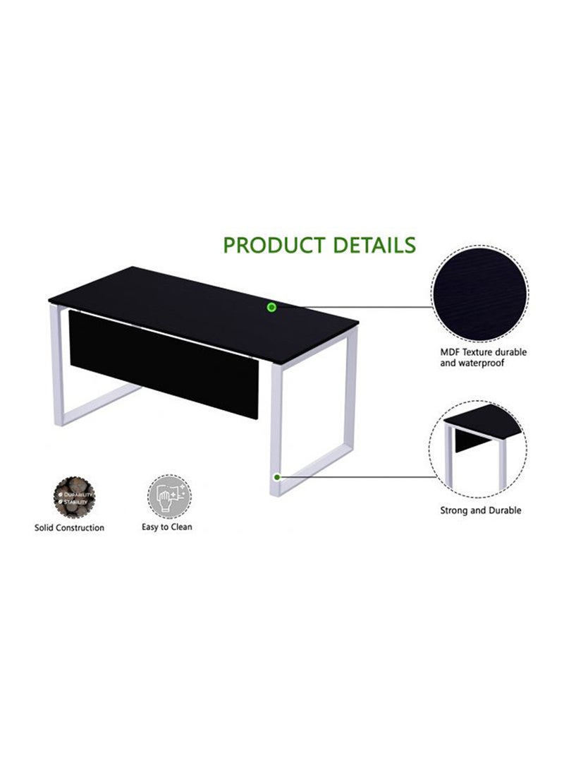 Mahmayi Mahmayi Vorm 136-14 12 Seater Black U-Shaped Conference-Meeting Table  - Image 3