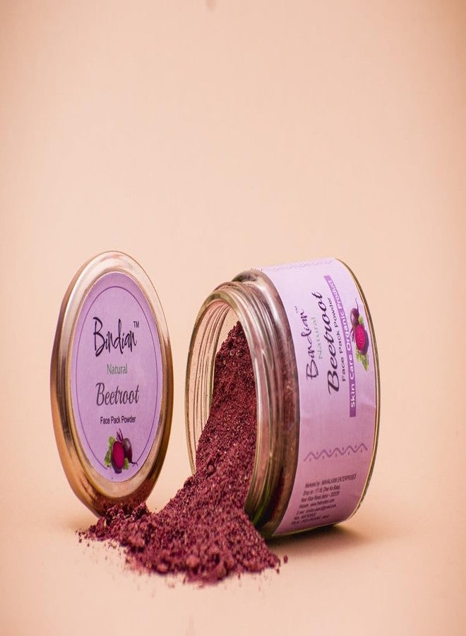 Bindian مسحوق الشمندر الهندي للرجال والنساء | مسحوق طبيعي 100% للعناية بالوجه والشعر | غني بالألوان الطبيعية والمغذيات | مثالي لتفتيح البشرة، وترطيب الشعر، وصنع أقنعة تجميل منزلية | خالٍ من المواد الحافظة والإضافات الصناعية (100 غرام) - Image 4