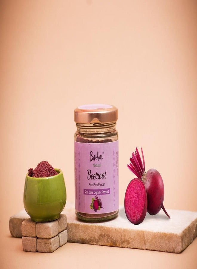 Bindian مسحوق الشمندر الهندي للرجال والنساء | مسحوق طبيعي 100% للعناية بالوجه والشعر | غني بالألوان الطبيعية والمغذيات | مثالي لتفتيح البشرة، وترطيب الشعر، وصنع أقنعة تجميل منزلية | خالٍ من المواد الحافظة والإضافات الصناعية (100 غرام) - Image 5
