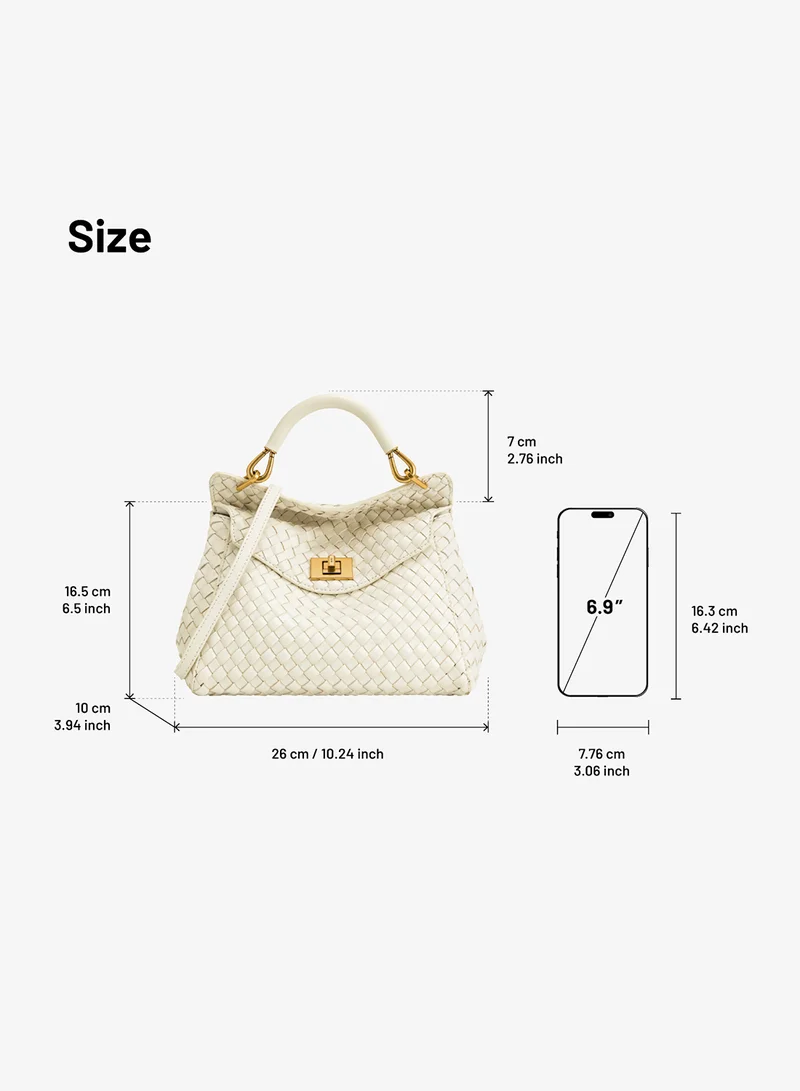 JW PEI  Lucia Top Handle Satchel Bag for Women | Best Price UAE