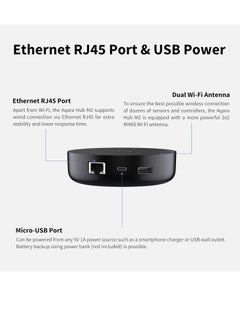 مركز المنزل الذكي Aqara Hub M2، دعم Zigbee 3.0، ما يصل إلى 128 جهاز، منفذ Ethernet RJ45، مكبر صوت مدمج أسود - pzsku/ZA9F63FD730CAFFBCA97FZ/45/_/1710621945/7b84a313-67d4-4575-b056-8266fb963cc2