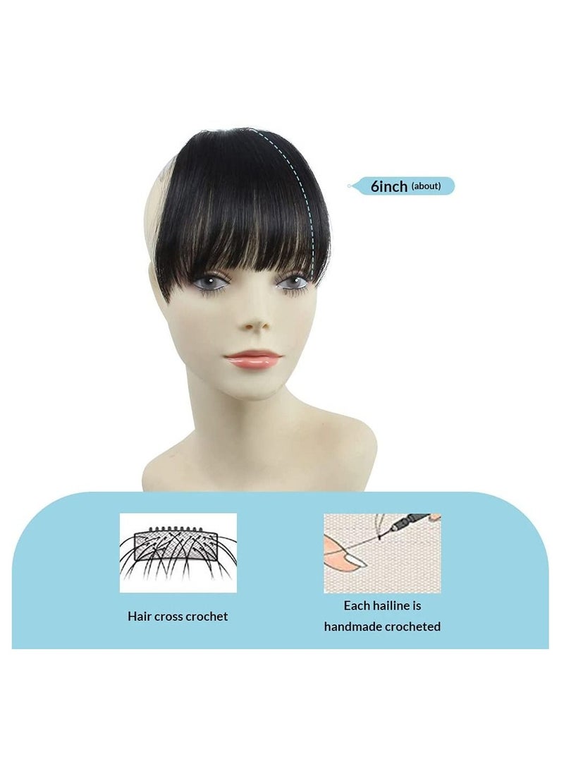 إستيل شعر بشري طبيعي حقيقي مسطح الانفجارات اليدوية المربوطة بمشابك أنيقة في إطالة الشعر الطبيعي الأسود المسطح الانفجارات - Image 2