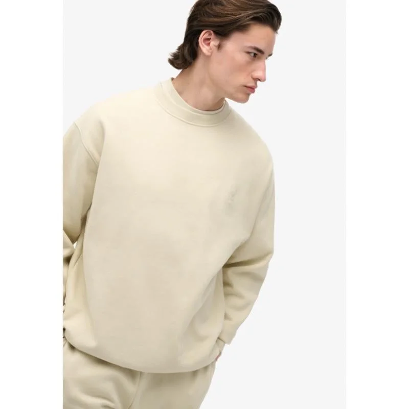 سوبر دراي بلوزة قطنية واسعة بياقة دائرية