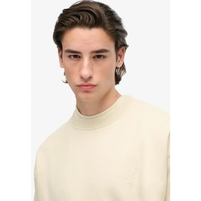 سوبر دراي بلوزة قطنية واسعة بياقة دائرية