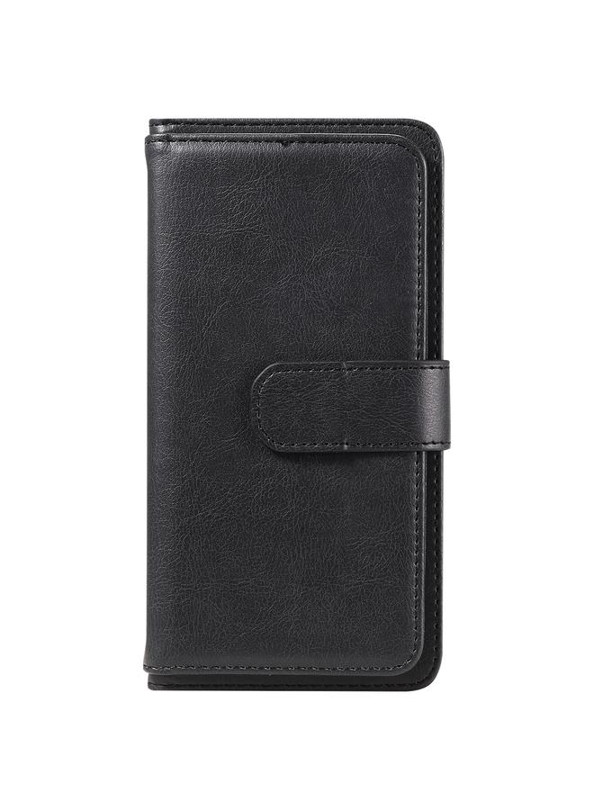 S-TOP Case For iPhone 16 Pro Max Multi-Function Wallet 10 Card Slots Leather Phone Case - Image 3