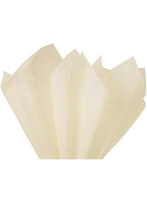 ECO SARRAS Eco Sarras Cream Ivory Multipurpose Gift Tissue Paper Sheets for Gift hampers Packaging Wedding Decoration Gift Trays Holi Diwali Decoration 30 Sheets  - Image 4