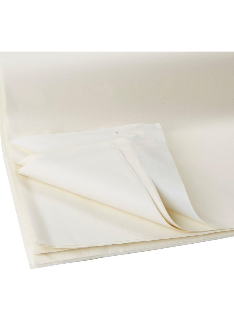 ECO SARRAS Eco Sarras Cream Ivory Multipurpose Gift Tissue Paper Sheets for Gift hampers Packaging Wedding Decoration Gift Trays Holi Diwali Decoration 30 Sheets  - Image 1