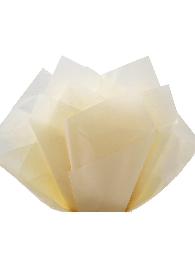 ECO SARRAS Eco Sarras Cream Ivory Multipurpose Gift Tissue Paper Sheets for Gift hampers Packaging Wedding Decoration Gift Trays Holi Diwali Decoration 30 Sheets  - Image 5