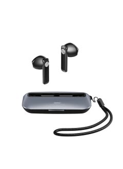 REMAX Remax Ultra-thin Mega Bass Clear Voice Aluminum Alloy Material For Music & Call Alloy Buds M2 Black  - Image 1