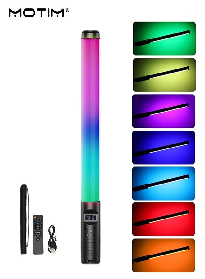 Motim Handheld Light Wand for Photography, 360° RGB LED Video Light, 9200mAh Rechargeable Mini Light Stick for Video Shooting, 2700-7500K Dimmable Camera Light - Image 1