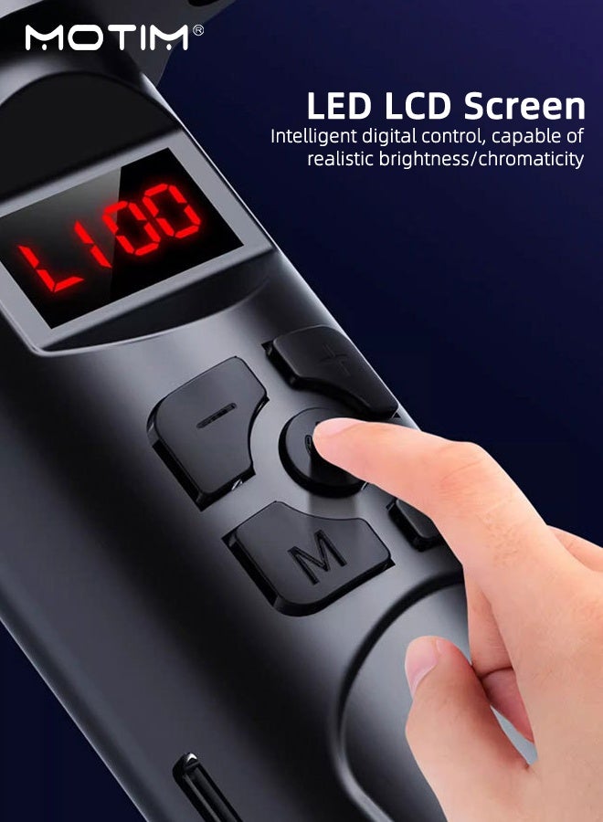 Motim Handheld Light Wand for Photography, 360° RGB LED Video Light, 9200mAh Rechargeable Mini Light Stick for Video Shooting, 2700-7500K Dimmable Camera Light - Image 4